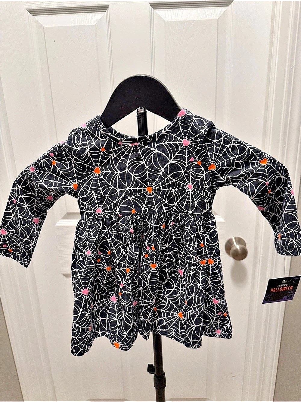 Halloween Dress 210 in Black & Pink Baby 18M NWT